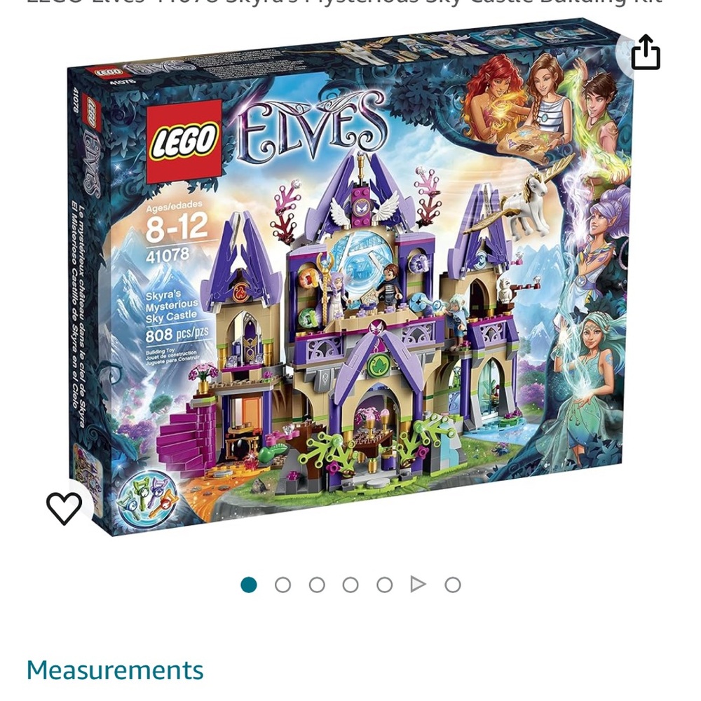 Lego set elves 41078 skyra’s mysterious sky castle